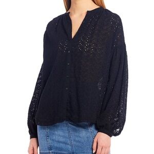 Free People Maddison Eyelet Blouse
